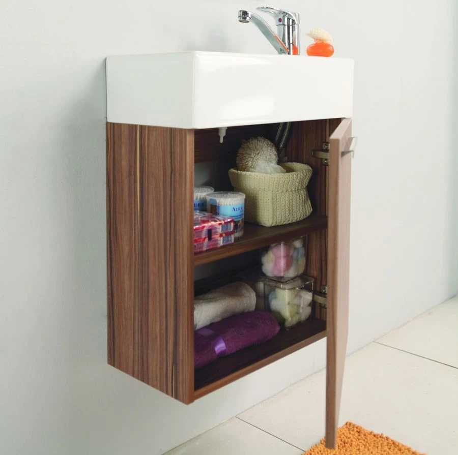 خزانة حوض مدمجة معلقة أكواتون إكليبس إيبوني داكن 1A172701EK5601