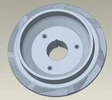 Compression Impeller Wheel RCXLF, 0.68" Shaft, Ni-Resist