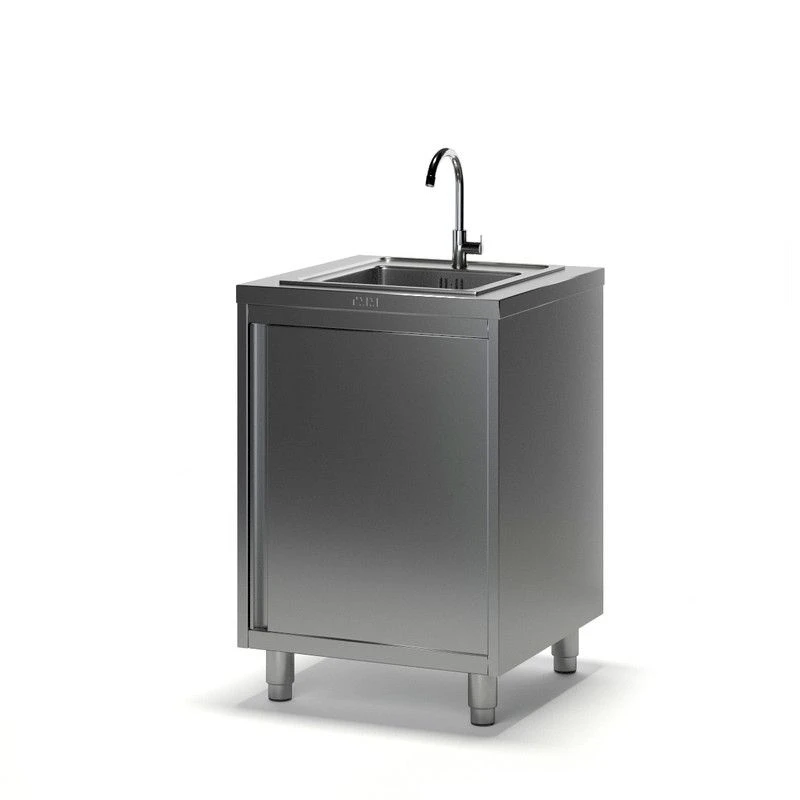 Stainless Steel and Galvanized Steel Sink TM-1 without Splashback
