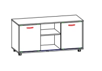 Low Credenza with Multiple Compartments by Alliance-S