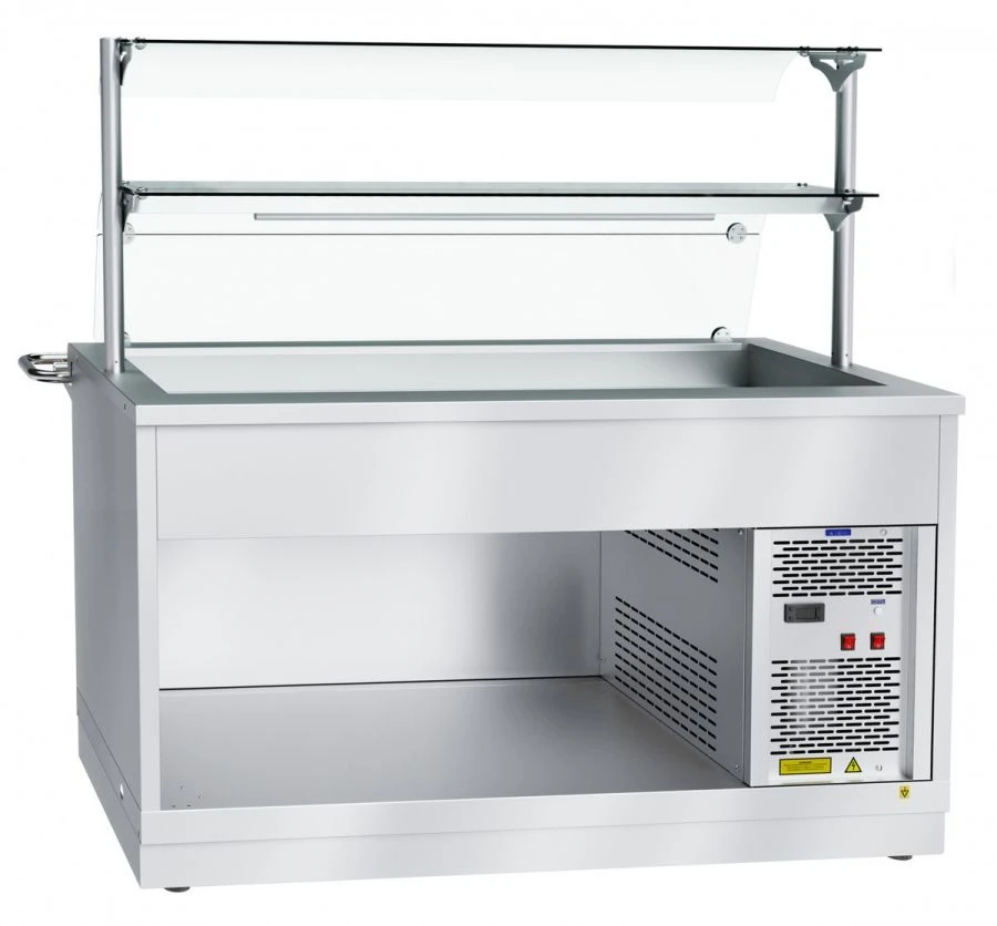 High-Temperature Refrigerated Display Counter with Neutral Cabinet PVV(N)-70H-03-NSh