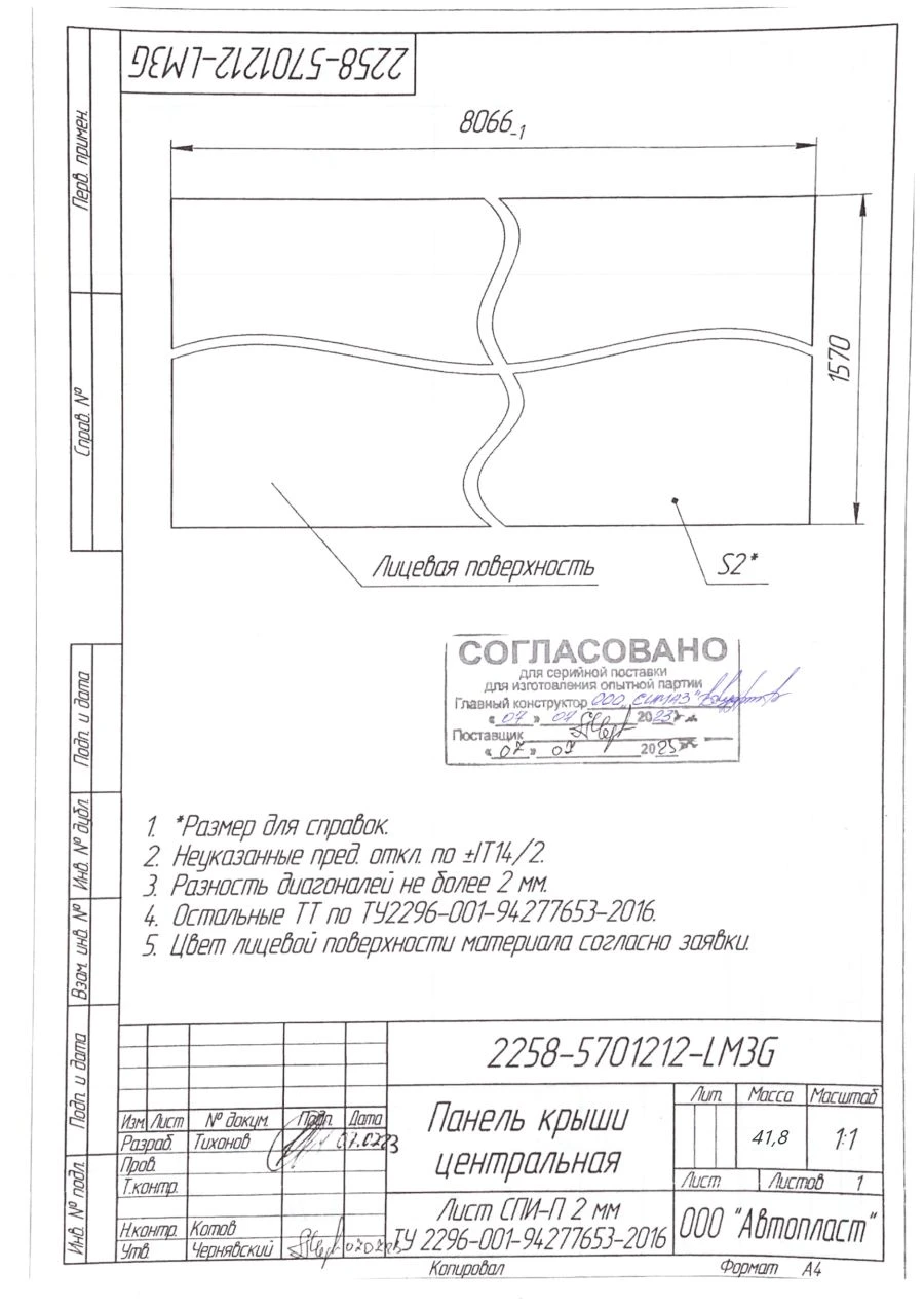 لوحة السقف المركزية 2258-5701212-LM3G