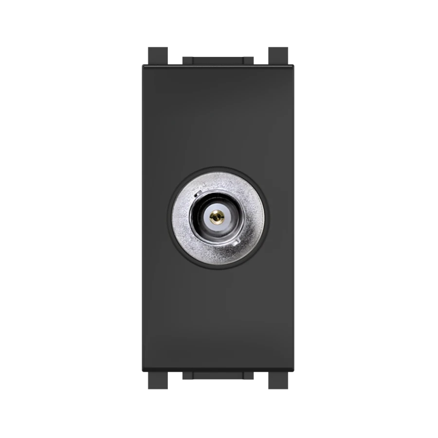 CADUCEUS ALING Experience Audio/Video Wall Socket BNC/BNC, 1M, Black (Soft Touch), Art. 74282.E1