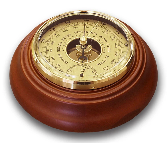 Wall-mounted Bi-metallic Barometer with Thermometer BТК-СН-8
