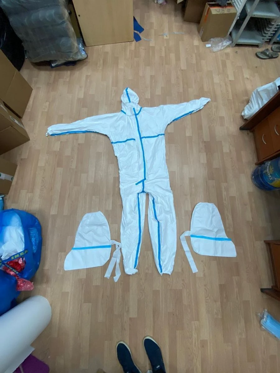 Disposable Protective Medical Overboot "Tyvek" - White, Blue, Striped White/Blue