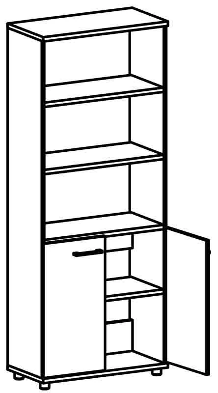 خزانة مستندات سلسلة غالانت 8102 بأبواب منخفضة