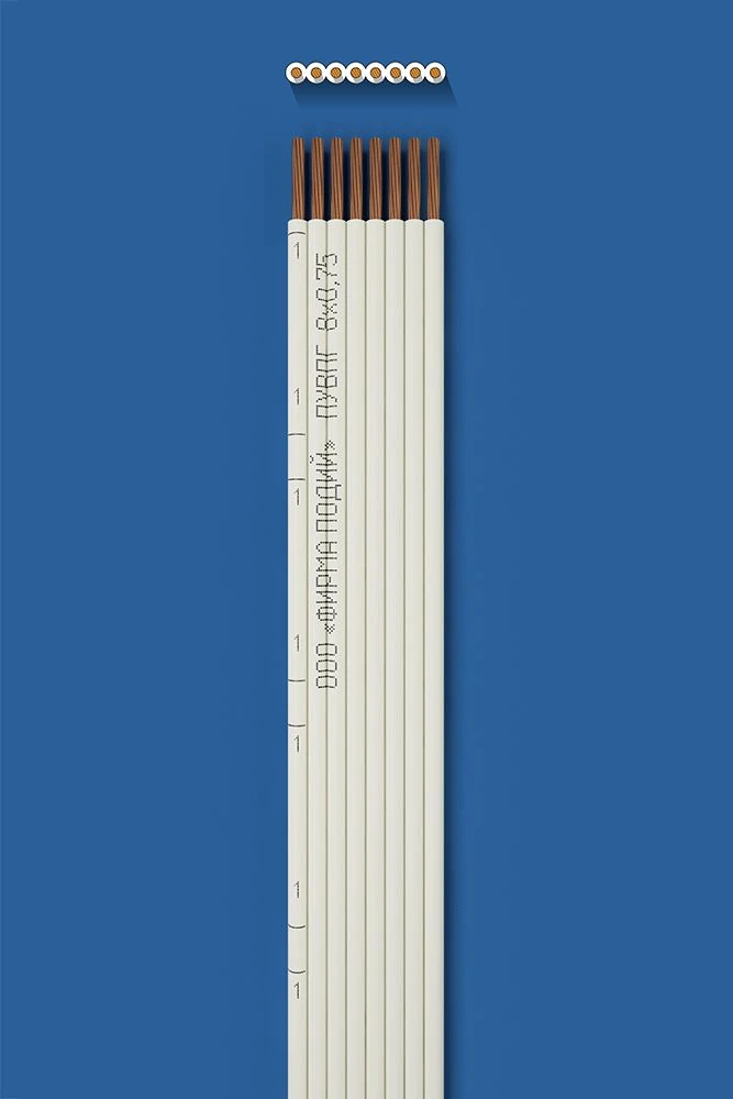 Flat Installation Wire PUVPG 8x0.75