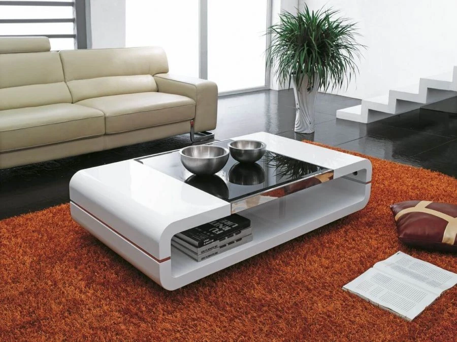 طاولة قهوة خشبية وبلاستيكية (موديل ست جدي 3)