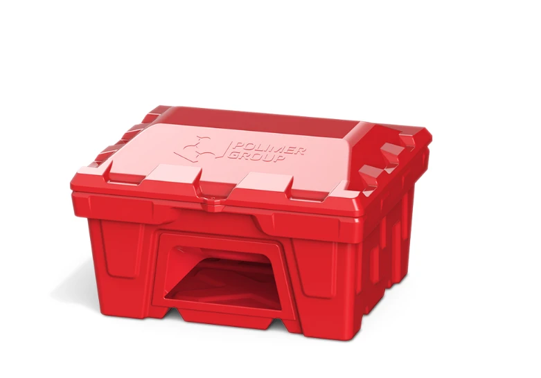 Plastic Storage Box 250L with Dispenser for Sand and Reagents
