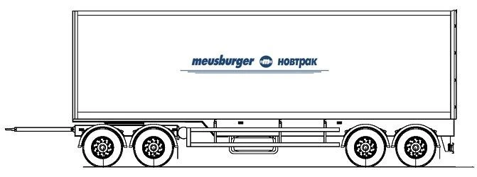 Four-Axle Cargo Trailer MAG-448ST