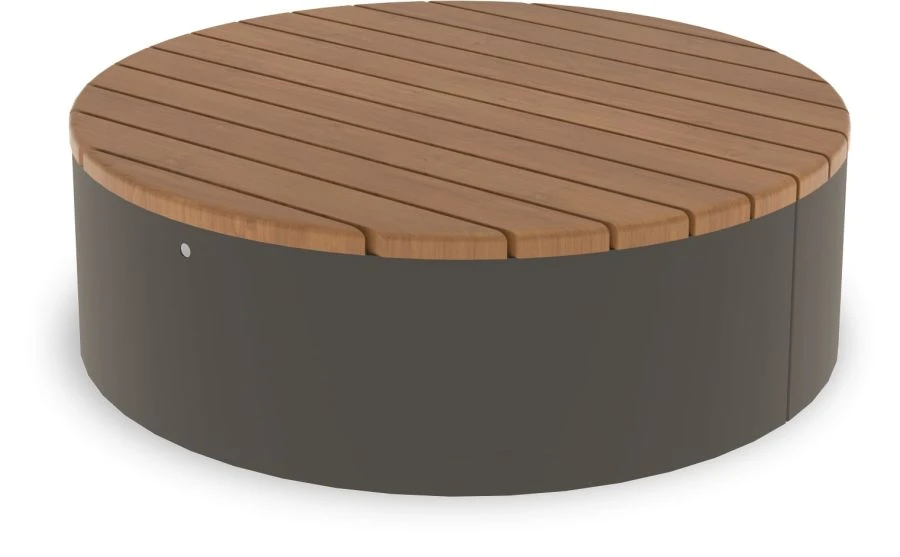 Round Bench with Metal Frame 1360mm A1025