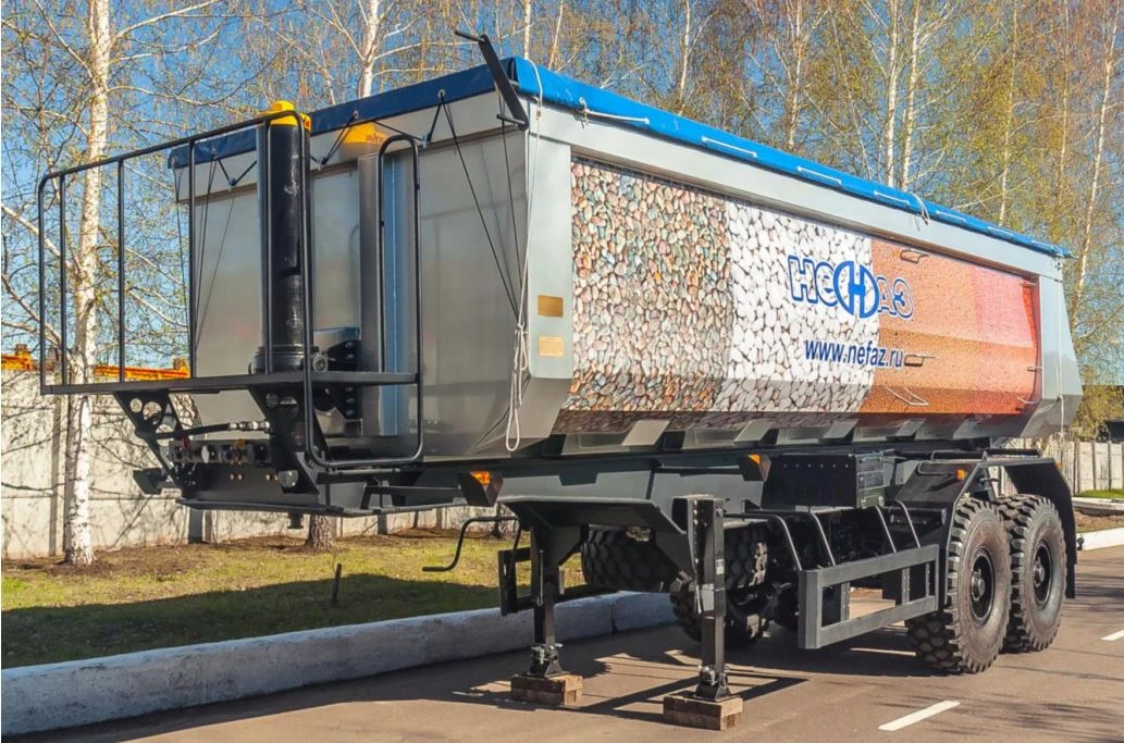 مقطورة تفريغ NEFAZ 9509-27 لنقل المواد السائبة