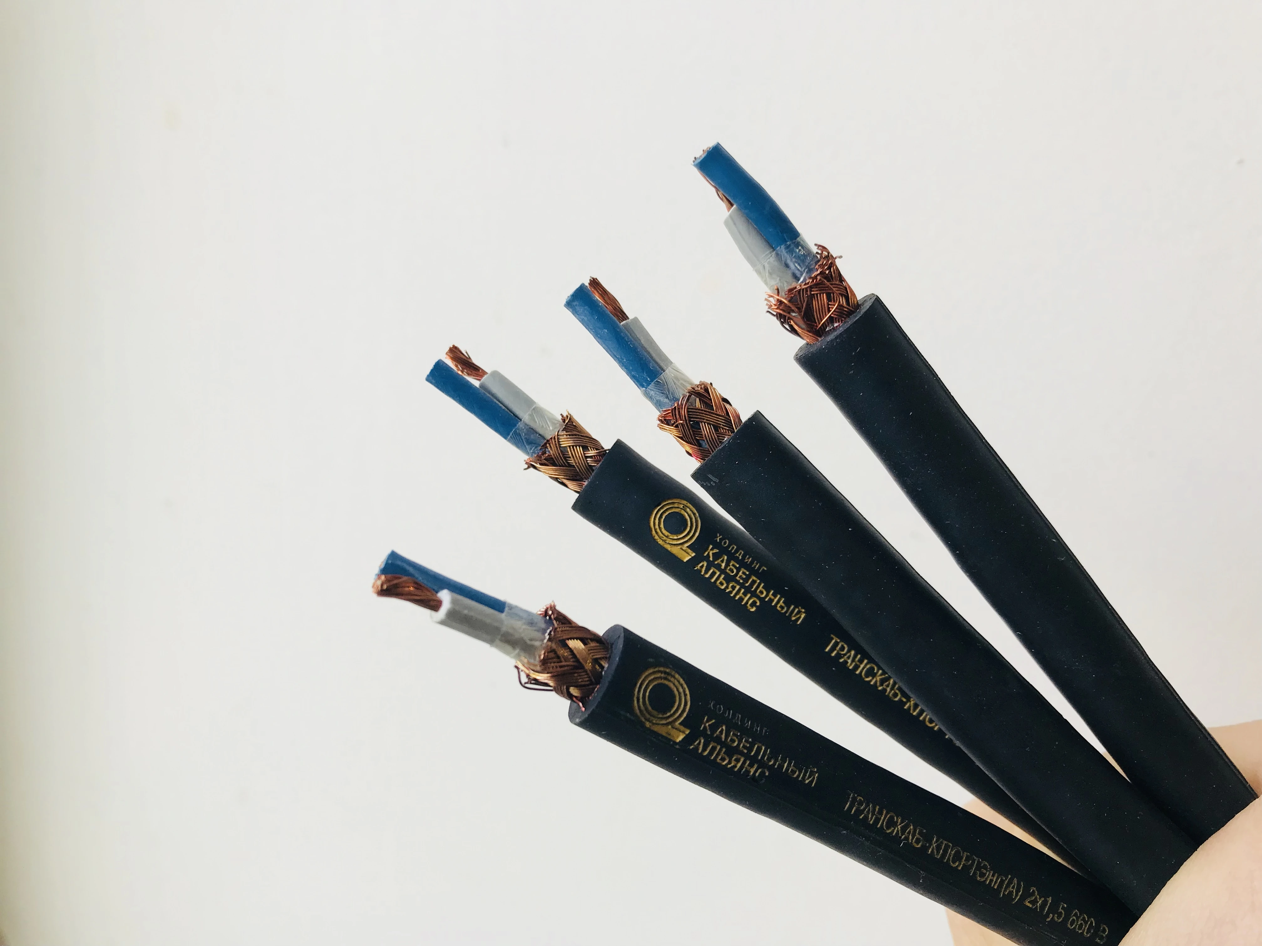 Cable with rubber insulation and sheath of increased fire safety for rolling stock of river transport of TRANSKAB- type.