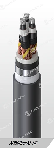 كابل طاقة بأسلاك ألمنيوم وعزل من البولي إيثيلين المتشابك، 6-35 ك ف، APvBPNG(A)