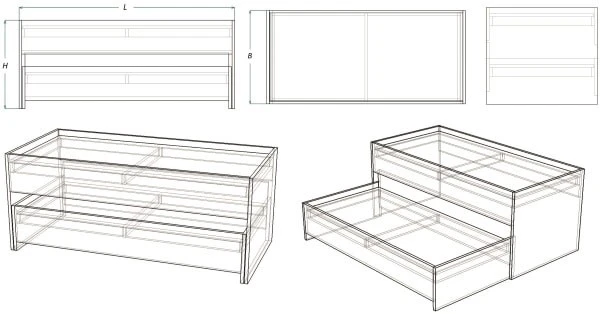 Bunk Bed for Sleep - Model K.2