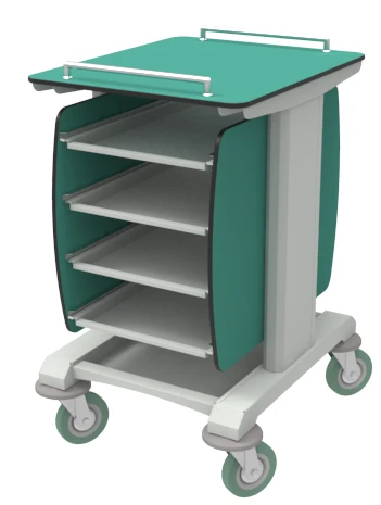 Mobile Table TPP-3 with Powder Coated Shelves