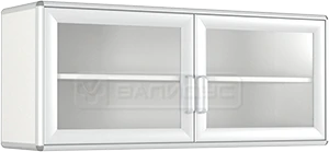 Wall-Mounted Two-Door Cabinet with Aluminum Frame - Model ШН-5СКН