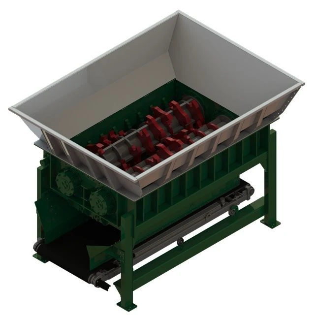 Stationary Shredder for Material Size Reduction, Model TT-2200 US