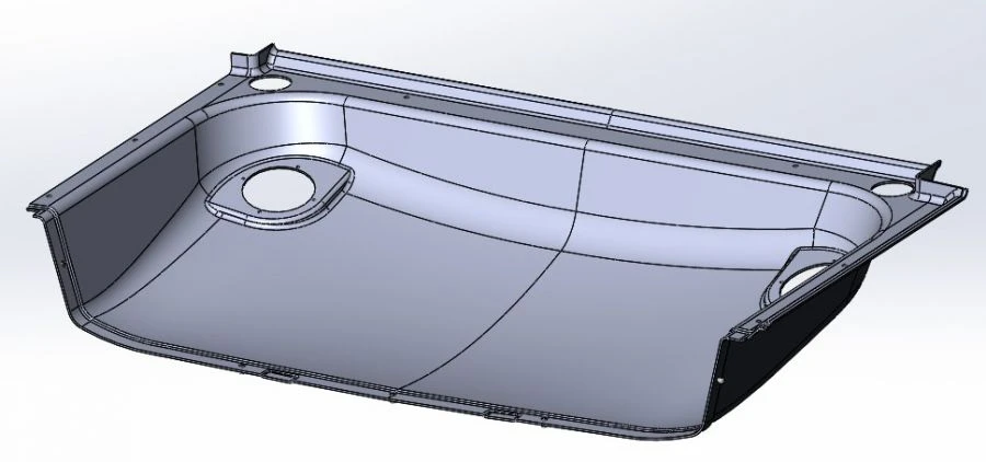 Rear Ceiling Panel for Tractor Cabin 210.11.16.01.030