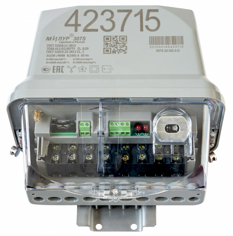 Static Electric Energy Meter Milur 307S.52-ZZ-3-D