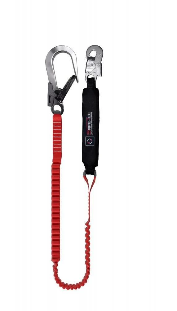 Elastic Safety Lanyard with Shock Absorber ABE002