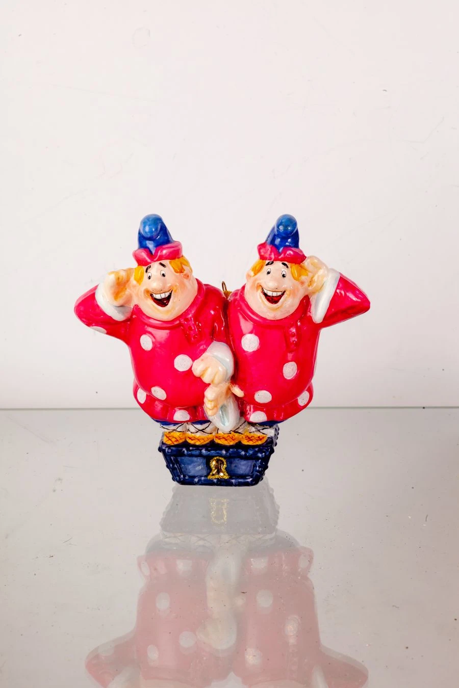 Handcrafted Glass Christmas Ornament "Two from the Box