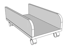 System Unit Stand - Customizable Design with PVC Edging