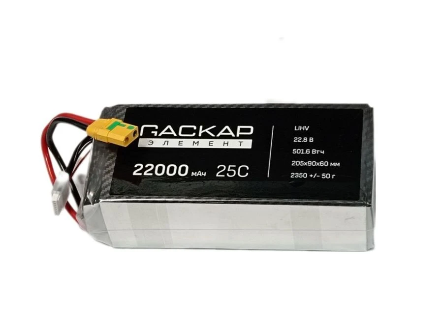 High-Power Lithium-Polymer Battery 22.8V 22000mAh
