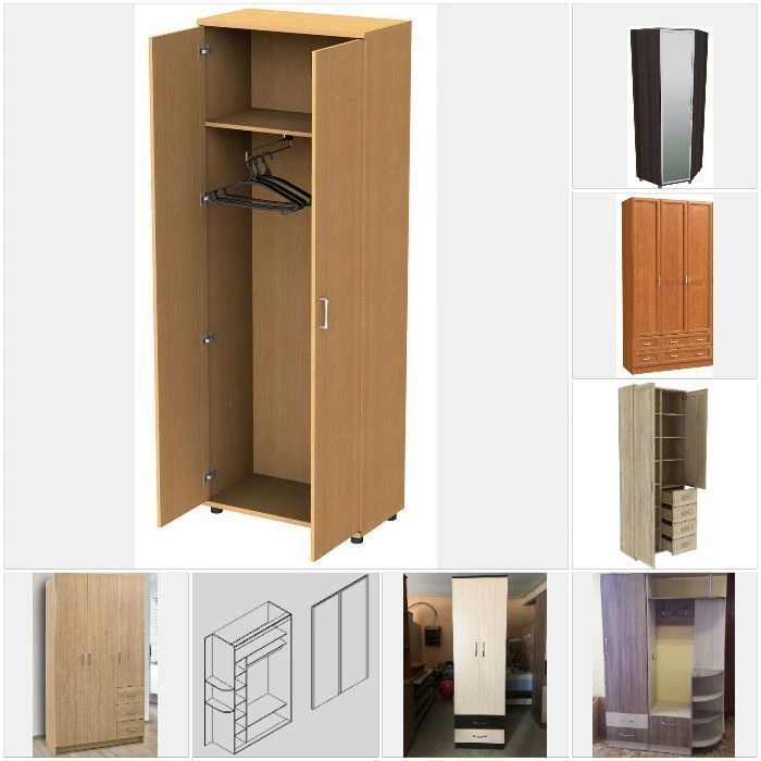 Wooden Wardrobe with Laminated Chipboard