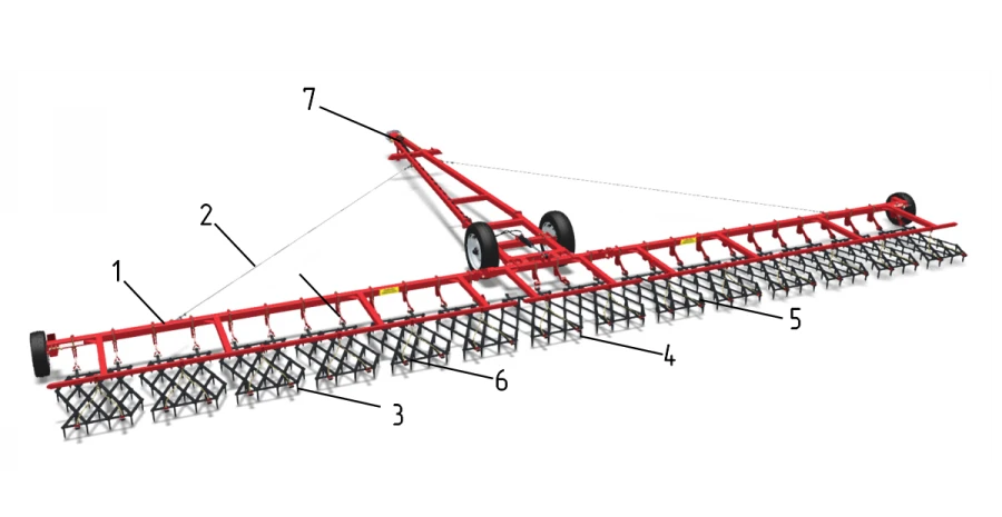 Spring Tooth Harrow BZPG "Vesna-14