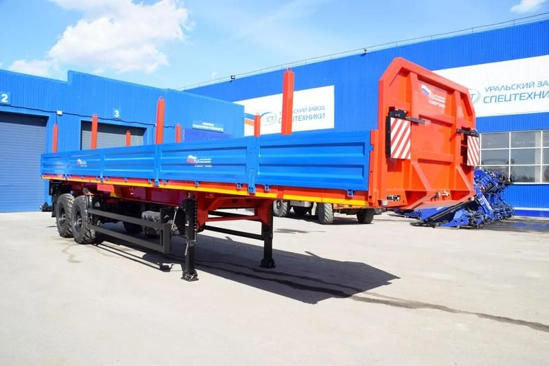 UZST 9180A Flatbed Semi-Trailer for Cargo Transportation