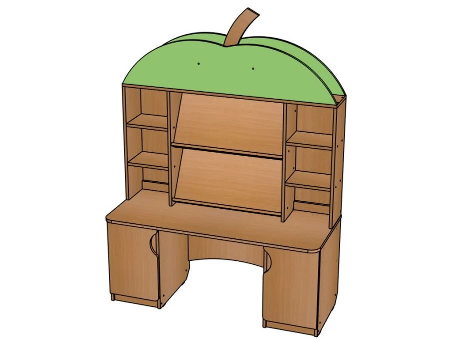 Book Shelf "Apple" for Preschool Activities - Model SJ134