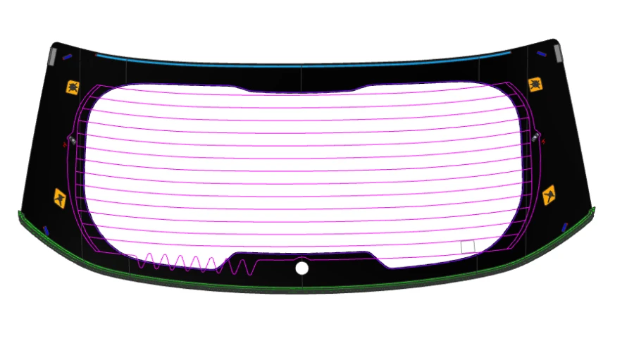 Complete Rear Glass Assembly 00612TRW00003