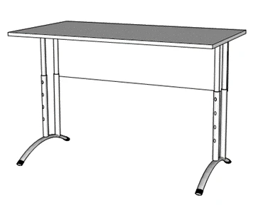 Adjustable Double Student Desk - Customizable Options