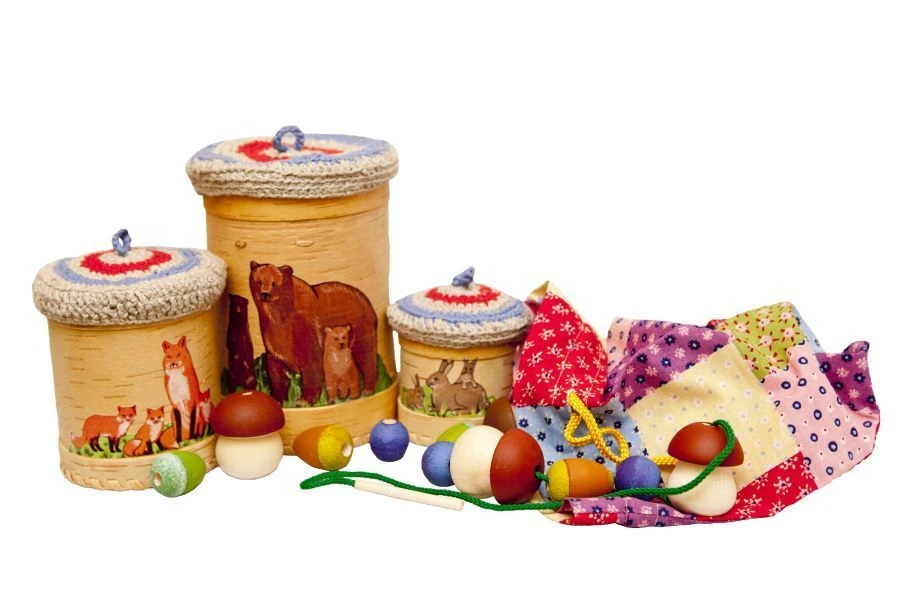 Educational Play Set "Forest Fruits" with Containers