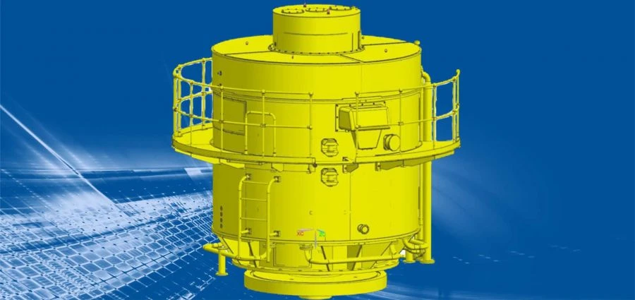 Vertical Two-Speed Asynchronous Motor for Pump Drives