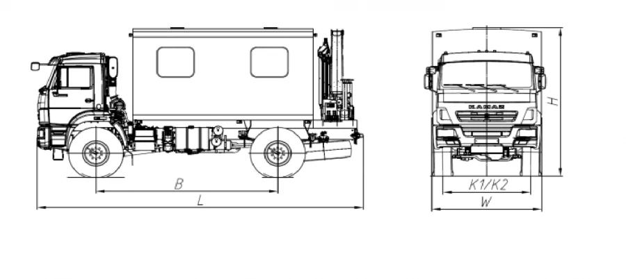 Special Emergency Vehicle with Crane Manipulator Model 676524-11