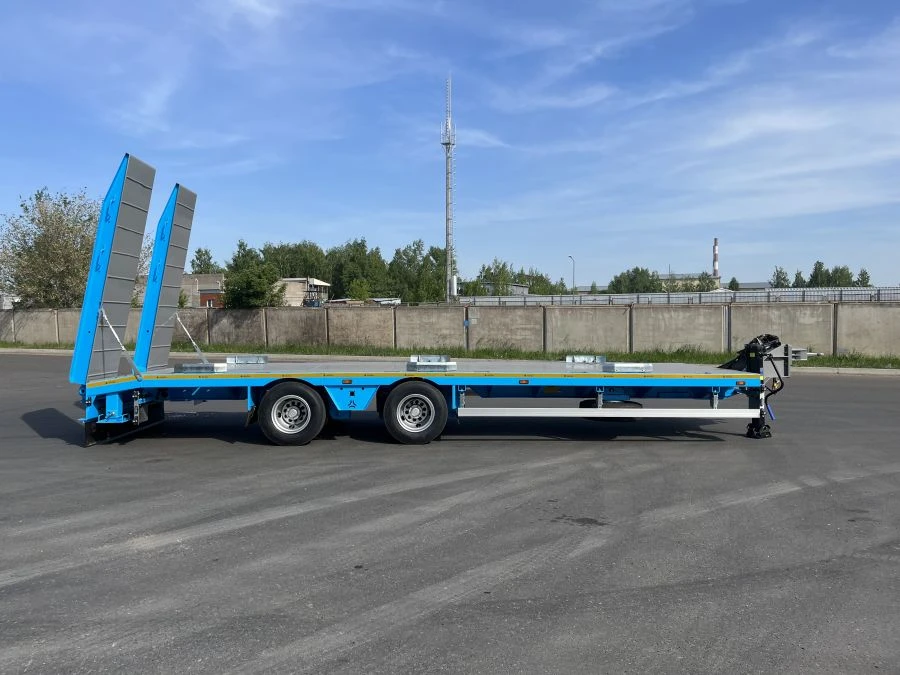 Central Axle Low Loader Semi-Trailer Model 49002T for Heavy Loads
