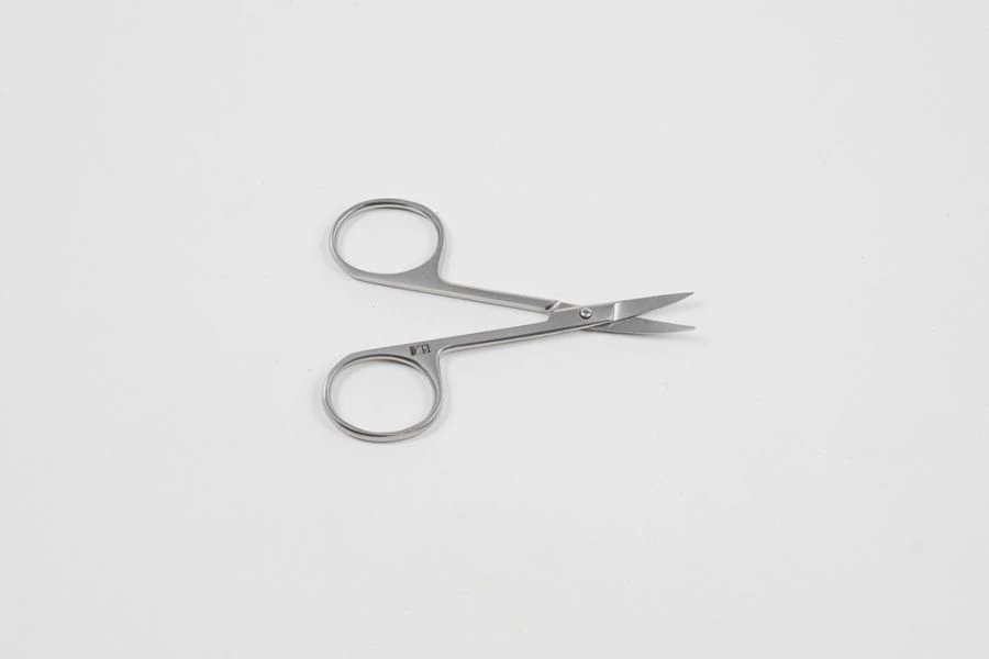 Vertical Curved Surgical Scissors, Sharp Pointed, 90mm