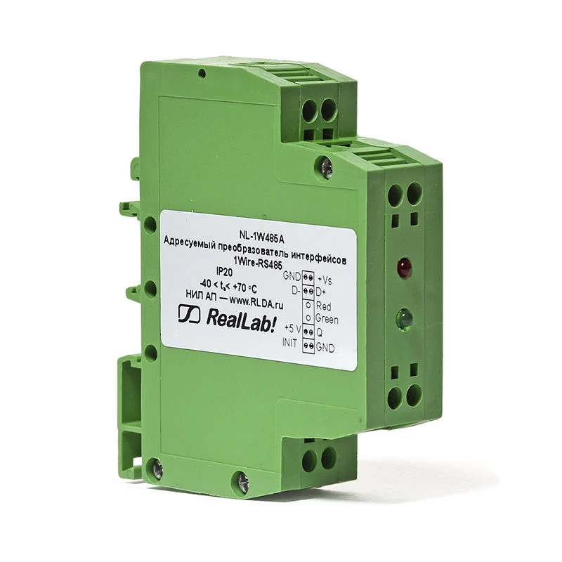 1Wire to RS485 Interface Converter for DS18B20 Sensors NL-1W485DS