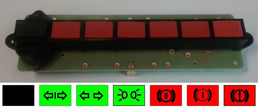 Control Lamp Block for Vehicle Signalization 2302.3803-10