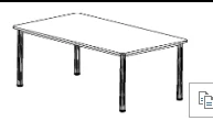 Fund Processing Table 1800x1000x800 mm