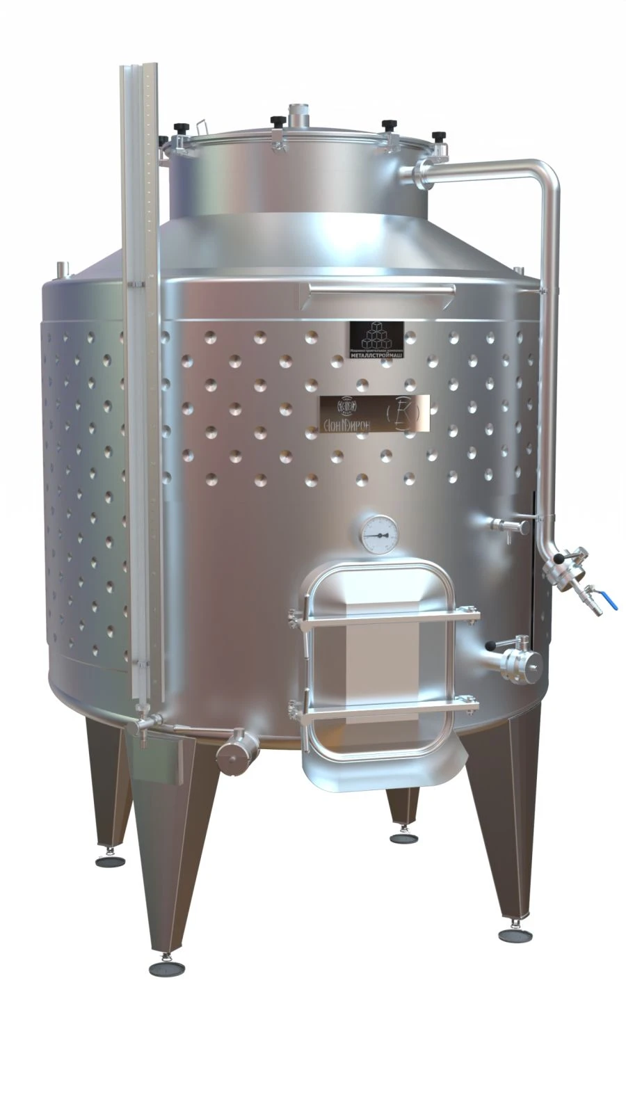 Vertical Fermentation Vessel for Liquid Food Storage - ESV Series