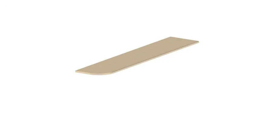 Light Sonoma H-Style Left Radius Tabletop 3000*600*38 LД.290030.000