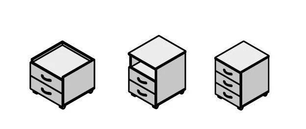 Mobile Office Cabinet - Work Furniture Set