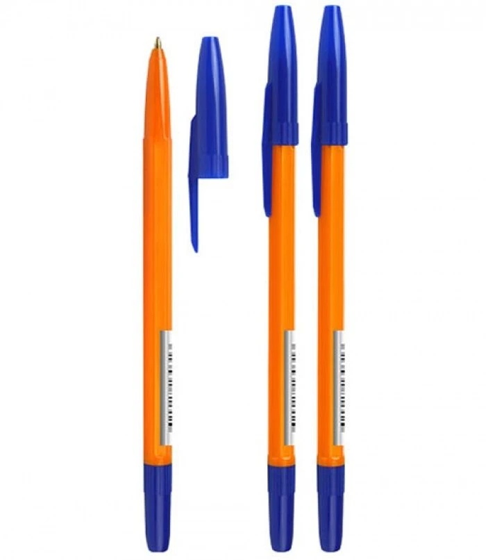 Orange Hexagonal Ballpoint Pen STAMM 511 with Blue Ink