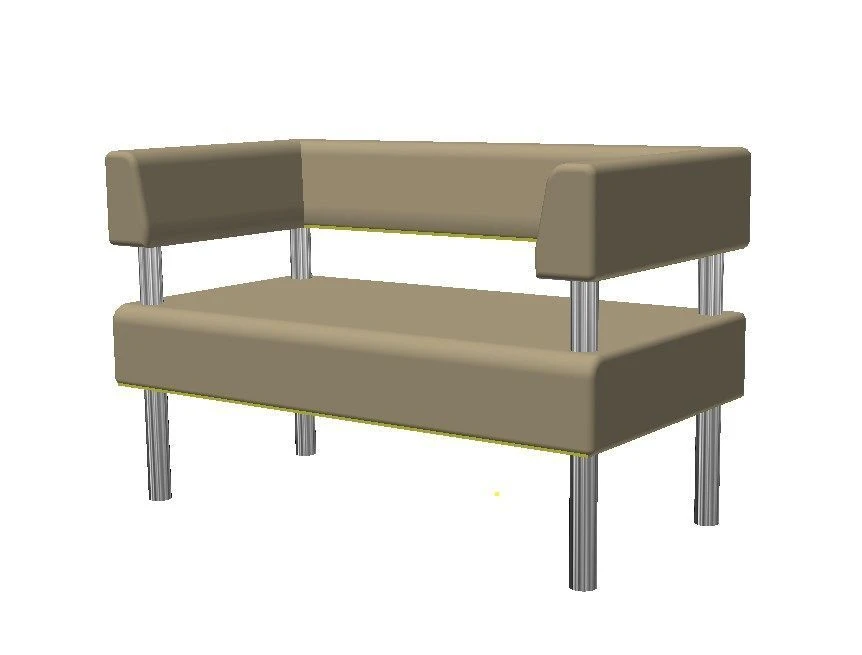 Two-Seater Administrative Sofa TV-ADDH-2.40.01