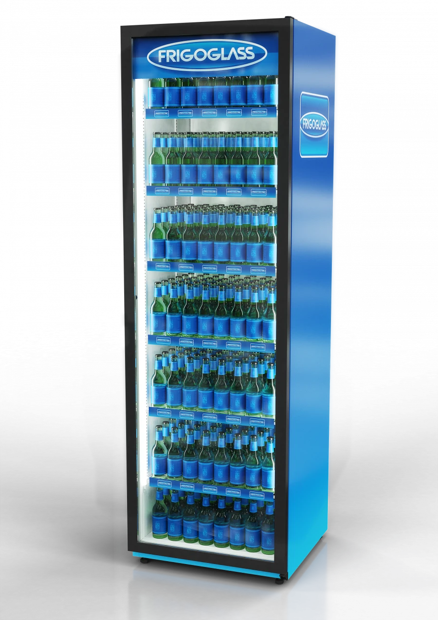 Refrigerated Display Case for Beverages and Food, Model Super-8 FFD [R290]