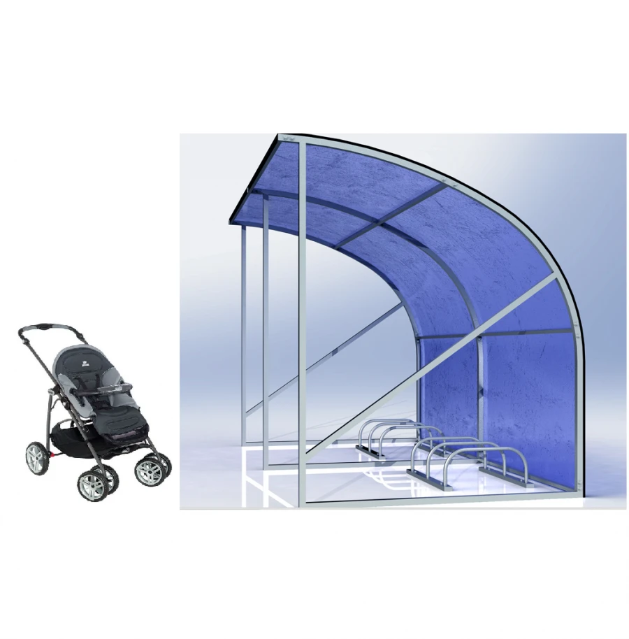 Children's Stroller Parking Rack Model 4293