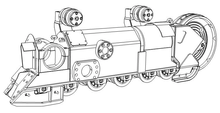 عربة كاتربيلر طراز 1101-21-72SB بنظام توزيع الوزن